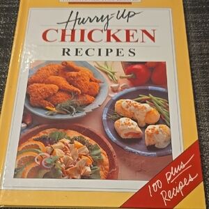 Hurry-Up Chicken Recipes Cookbook - Yellow Cover